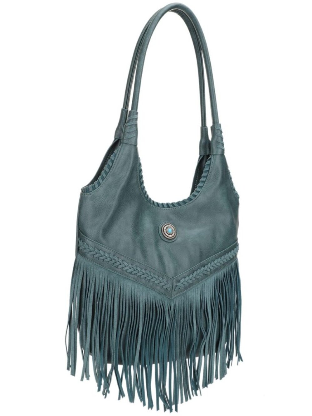 JESSIE&JAMES Suede CCW Fringe Hobo Bag Women's Top Handle Tote Shoulder Bag